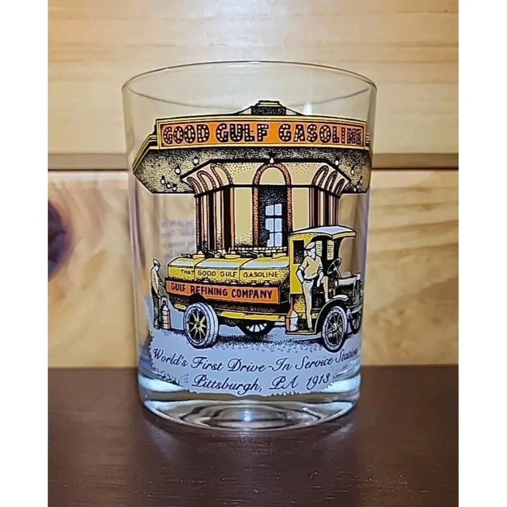 The Gulf Collectors Series Lowball Glass Worlds First Drive In Service
